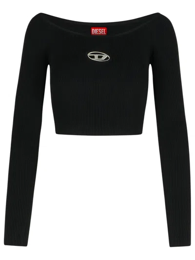 DIESEL DIESEL 'VERA' BLACK VISCOSE BLEND TOP WOMEN