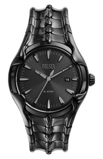 DIESEL DIESEL® VERT BLACK BRACELET WATCH, 44MM