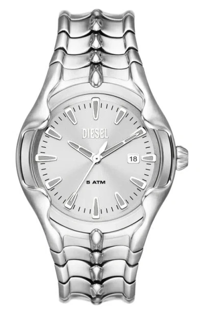 Diesel ® Vert Bracelet Watch, 44mm In Silver/silver