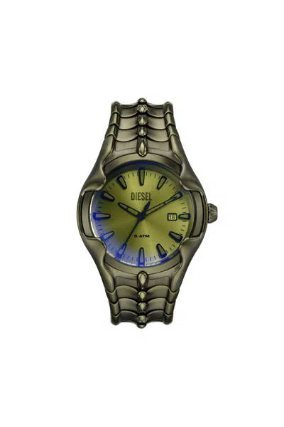 DIESEL VERT THREE-HAND DATE GREEN STAINLESS STEEL WATCH