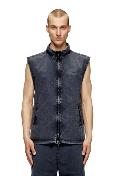Diesel Vest In Recycled Nylon Taslan