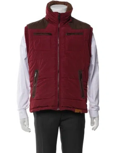 Pre-owned Diesel Vest In Red