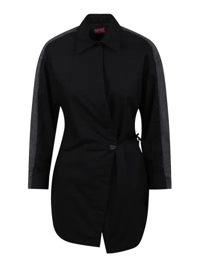 DIESEL VESTIDO CORTO - NEGRO