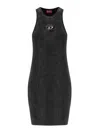 Diesel Cotton Dress In Black