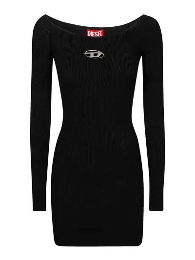 DIESEL M-VERA LONG SLEEVE LOGO DRESS