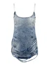 Diesel Mini Dress De-dra-short-fsg In Blue