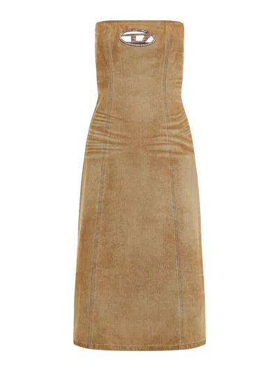 Diesel Vestido Midi - Denim