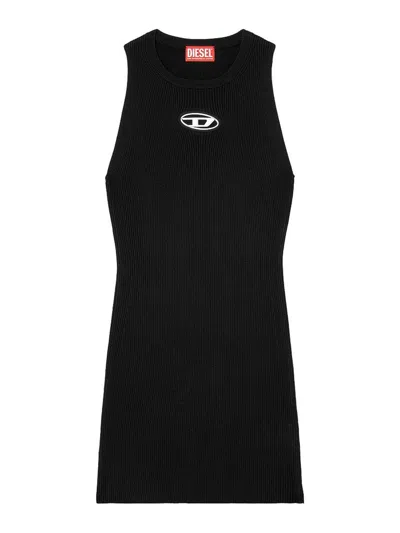 DIESEL VESTIDO MIDI - NEGRO