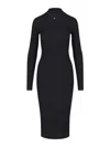Diesel D-mokky-ls-microdiv Midi Dress In Black