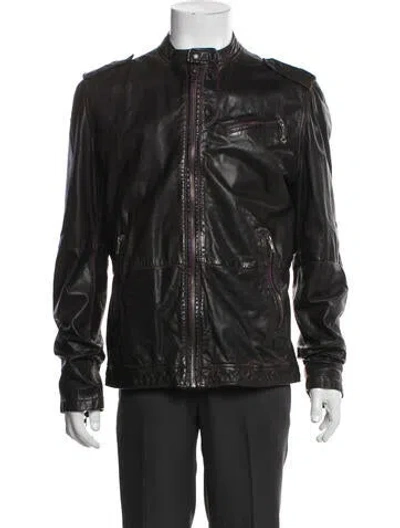 Pre-owned Diesel Vintage 2000's Moto Jacket In Black