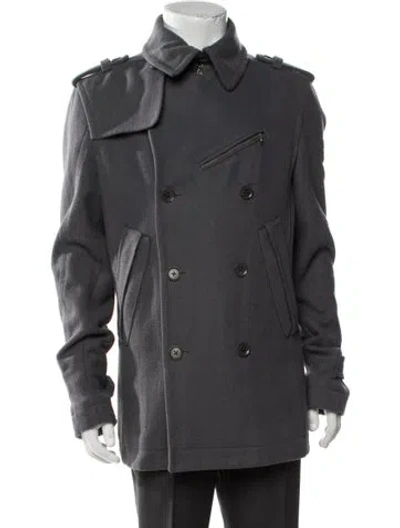 Pre-owned Diesel Vintage 2000's Peacoat In Grey