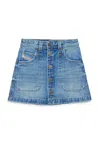 Diesel Gealbus Mini Skirt In Blue