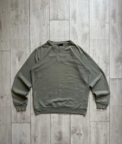 Pre-owned Diesel Vintage  Crewneck Sweatshirt Y2k In Sand