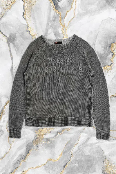 Pre-owned Diesel Vintage  Opium Style Knit Sweater In Gray