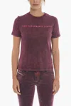 Diesel Vintage Effect T-reg-e4 Crew-neck T-shirt In White