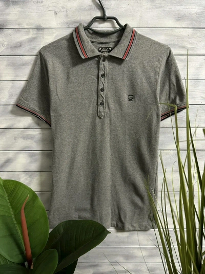 Pre-owned Diesel Vintage Luxury Polo  Small Logo In Grey