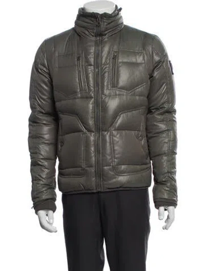 Pre-owned Diesel Vintage Puffer Coat In Green