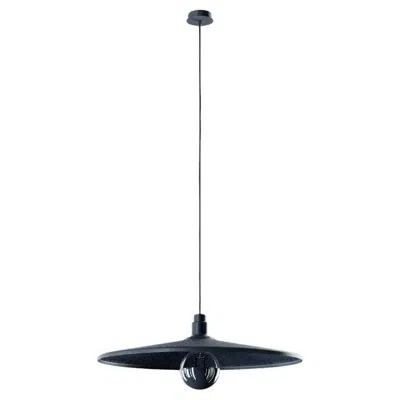 Pre-owned Diesel Vinyl Large Suspension Lamp In Deep Black By  Living With Lodes