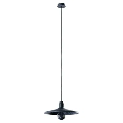 Pre-owned Diesel Vinyl Small Suspension Lamp In Deep Black By  Living With Lodes