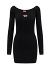 Diesel Black M-vera Mini Dress In Black