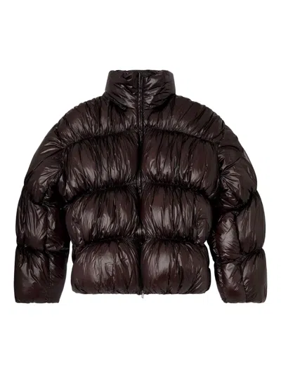 Diesel W-choco Puffer Jacket In Brown
