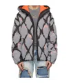Diesel W-dom Padded Jacket In Gray