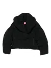 Diesel Quilted High-neck Jacket In Black