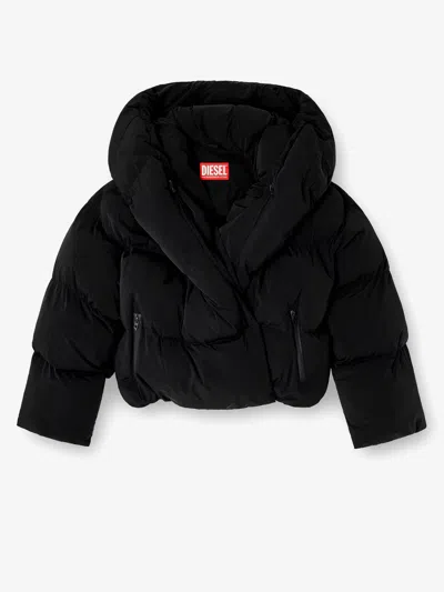 Diesel Women W-iley T1 Nylon Down Jacket In Black