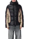 Diesel W-ostend Impactful Color-block Puffer Jacket In Multi