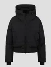 Diesel Nylon Crinkle Hooded Down Jacket