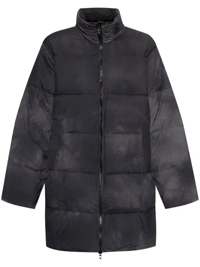 Diesel W-raveel Long Jacket In Grey