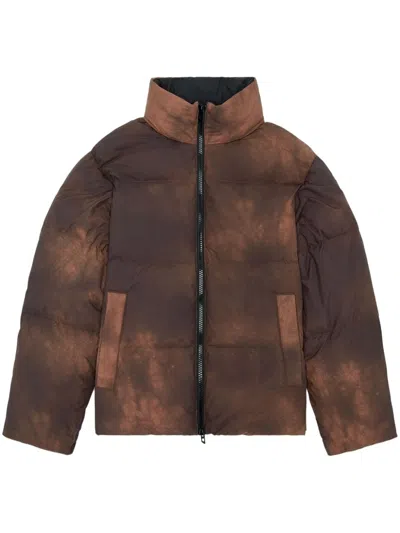 Diesel W-raveel Padded Jaclet In Brown
