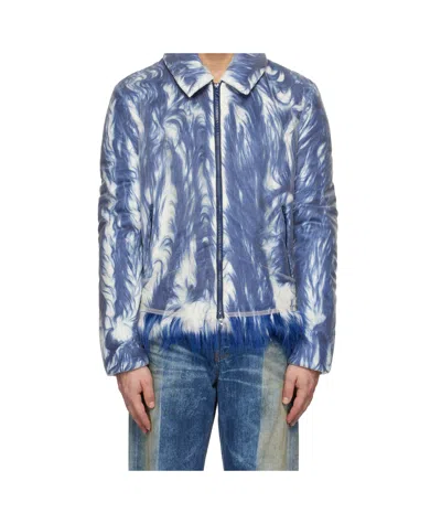 Diesel W-woufy Jacket In Blue