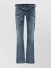 Diesel Waistband Jeans With Pockets And Loops In Blue