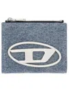 Diesel Wallet "1dr Bi-fold Zipper Ii" In Blue