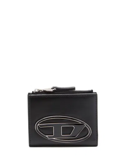 Diesel Wallet 1dr In Black Leather By