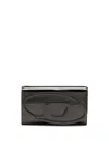 Diesel Wallet And Portatessere Donna  X09809 Ps202 - 1dr Strap T8013 In Black