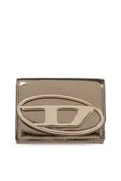 Diesel Wallet And Portatessere Donna  X09887 Ps202 - 1dr Tri Fold H2382 In Gray