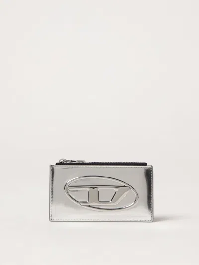 Diesel Wallet  Woman Color Silver