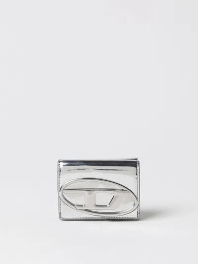 Diesel Wallet  Woman Color Silver