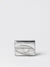 Diesel 1dr Mirrored-finish Wallet In Brown