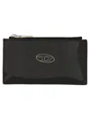 Diesel Play Iii Patent Leather Cardholder In Black
