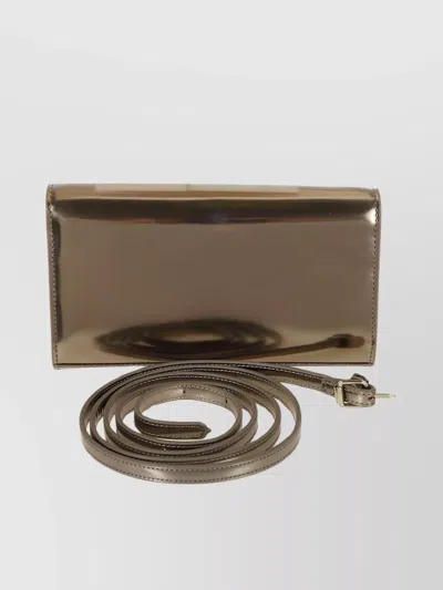 Diesel Wallet With Mirrored Cowhide Strap