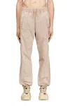 Diesel Drawstring Side Stripe Trousers In Pink