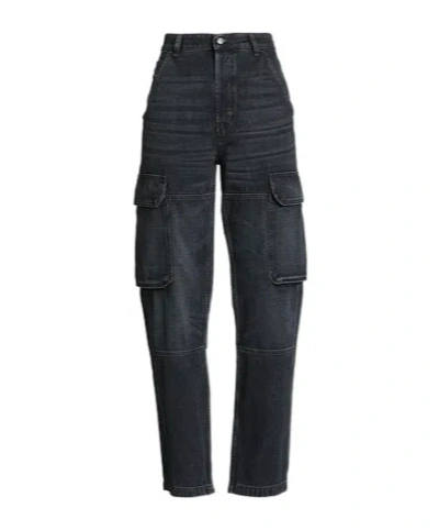 Diesel Washed Work Jeans In Black