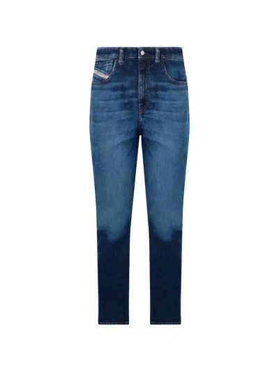 Diesel Washed-effect Jeans In Blue