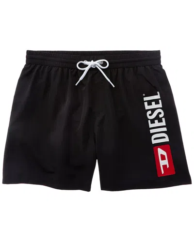Diesel Wave Out Swim Trunk In Black