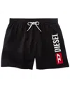 Diesel Wave Out Swim Trunk In Black