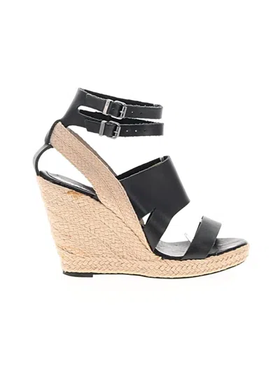 Pre-owned Diesel Wedges In Black