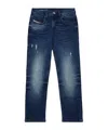 Diesel Whiskering-effect Straight-leg Jeans In Blue